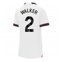 Billiga Manchester City Kyle Walker #2 Borta fotbollskläder Dam 2023-24 Kortärmad